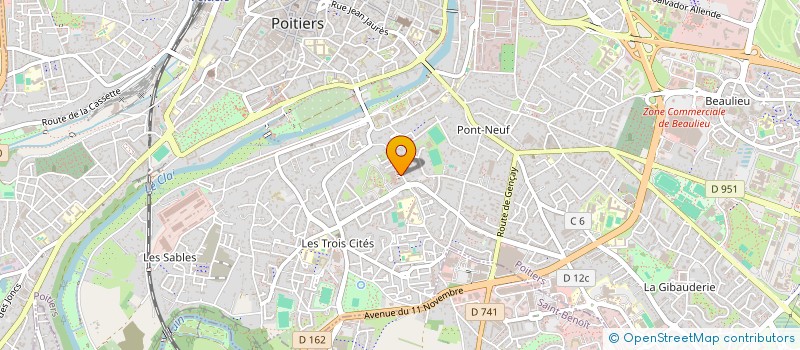 localisation de l'entreprise MADAME MARIE CHRISTINE CORMENIER à POITIERS