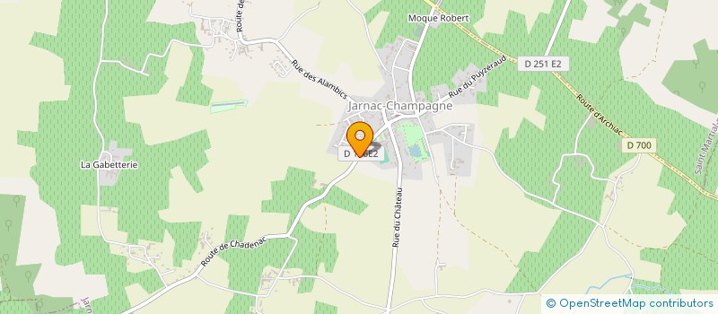 localisation de l'entreprise MADAME MARIE-CHRISTINE COSSON  JARNAC-CHAMPAGNE