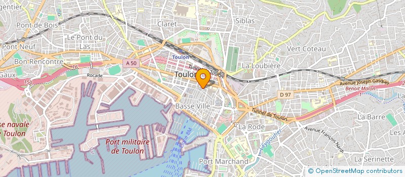 localisation de l'entreprise MADAME MARIE-CHRISTINE COURANT  TOULON