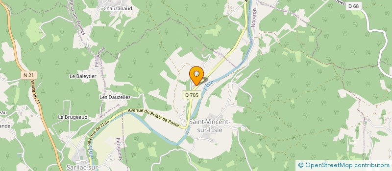 localisation de l'entreprise MADAME MARIE CHRISTINE COURET  SAINT-VINCENT-SUR-L'ISLE