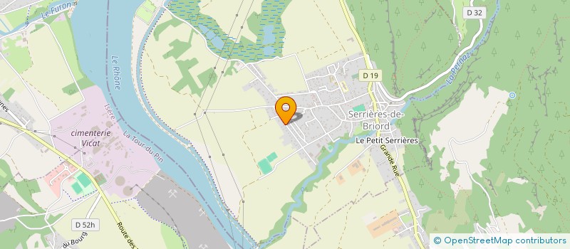 localisation de l'entreprise MADAME MARIE-CHRISTINE D'HURLABORDE  SERRIERES-DE-BRIORD