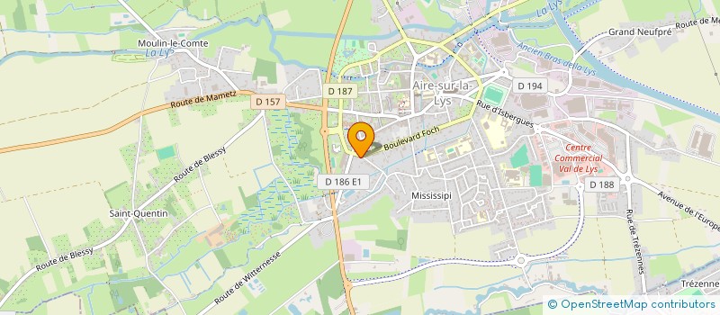 localisation de l'entreprise MADAME MARIE-CHRISTINE DEJEHANSART  AIRE-SUR-LA-LYS