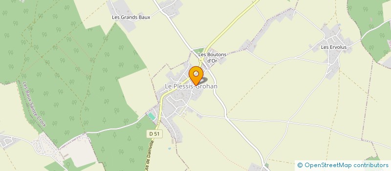 localisation de l'entreprise MADAME MARIE-CHRISTINE DELAFONS  LE PLESSIS-GROHAN