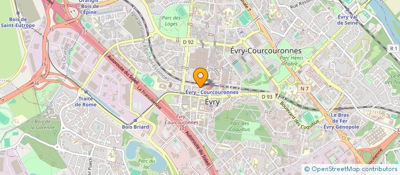 localisation de l'entreprise MADAME MARIE-CHRISTINE DELANNE  EVRY-COURCOURONNES
