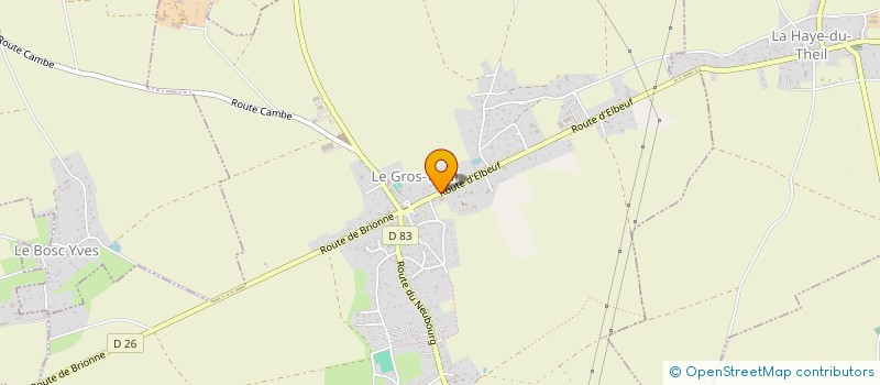 localisation de l'entreprise MADAME MARIE-CHRISTINE DELAROCHE  LE BOSC DU THEIL