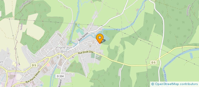 localisation de l'entreprise MADAME MARIE CHRISTINE DELBOULBES  VRIGNE AUX BOIS