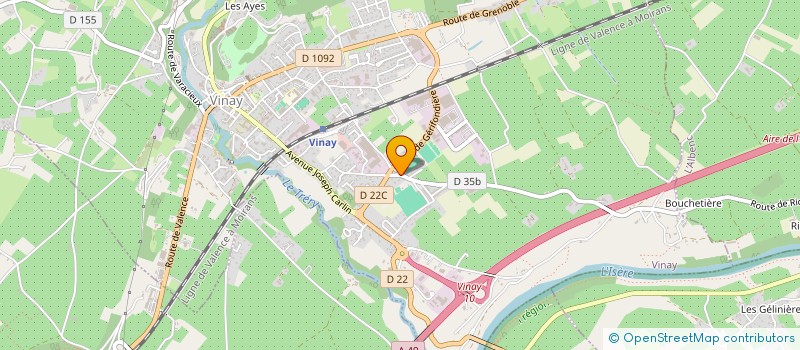 localisation de l'entreprise MADAME MARIE-CHRISTINE DONDAINE  VINAY