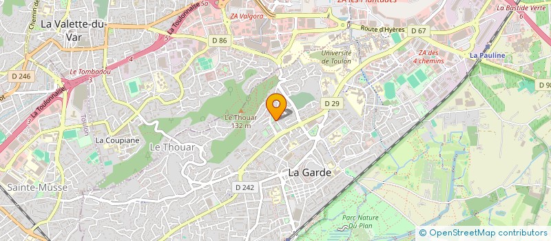 localisation de l'entreprise MADAME MARIE-CHRISTINE DORANGE  LA GARDE