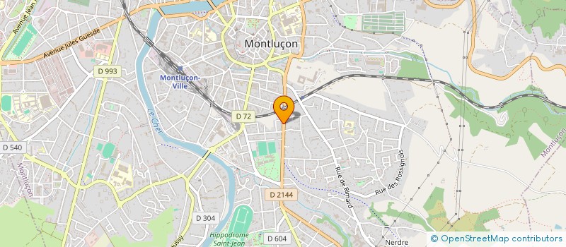 localisation de l'entreprise MADAME MARIE-CHRISTINE DUCLOUX  MONTLUCON