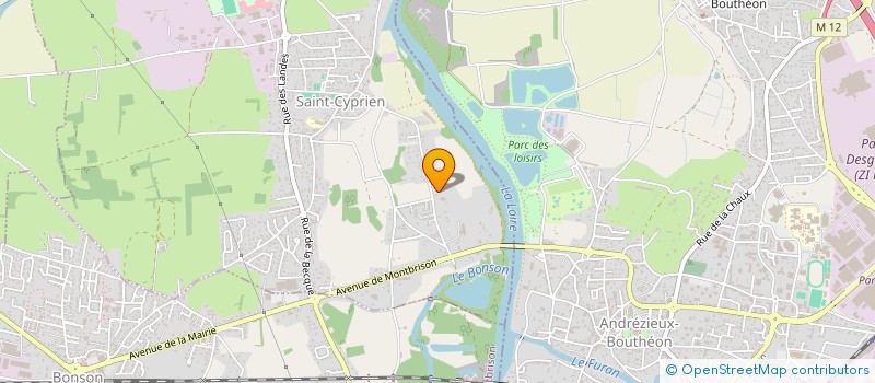 localisation de l'entreprise MADAME MARIE-CHRISTINE DUMAS  SAINT-CYPRIEN