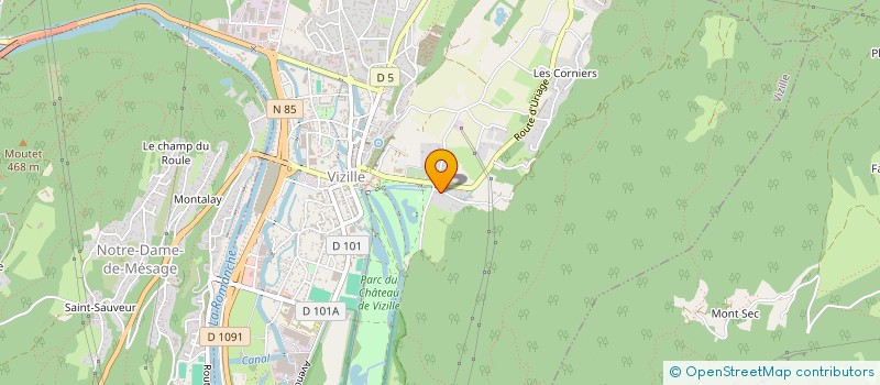 localisation de l'entreprise MADAME MARIE CHRISTINE DUPONT  VIZILLE