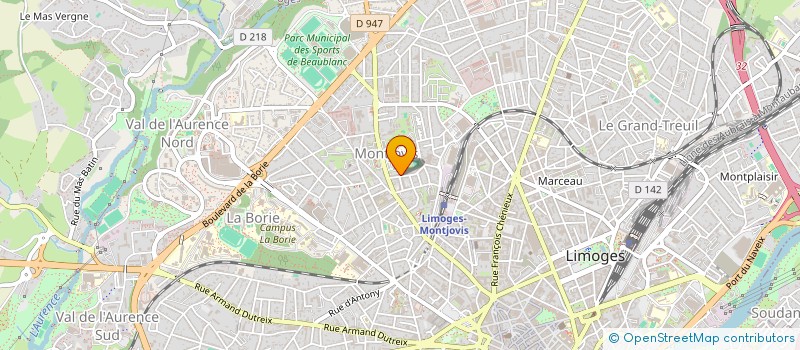 localisation de l'entreprise MADAME MARIE-CHRISTINE DUPUY à LIMOGES