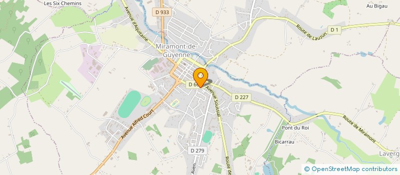 localisation de l'entreprise MADAME MARIE-CHRISTINE DUROND  MIRAMONT-DE-GUYENNE