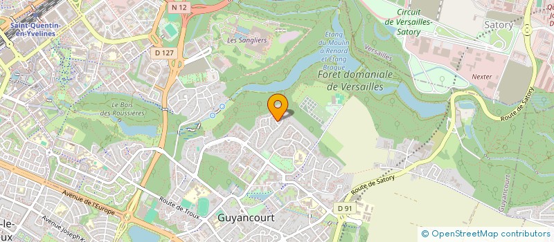 localisation de l'entreprise MADAME MARIE-CHRISTINE DUVIVIER  GUYANCOURT