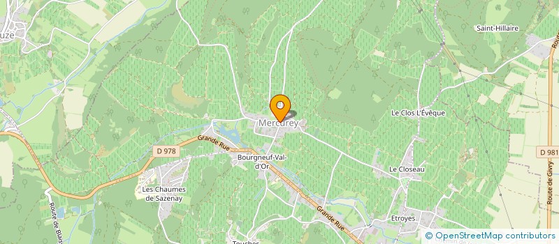 localisation de l'entreprise MADAME MARIE-CHRISTINE ERNOULT  MERCUREY