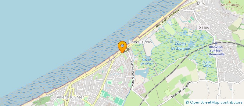 localisation de l'entreprise MADAME MARIE-CHRISTINE EVREVIN  VILLERS-SUR-MER