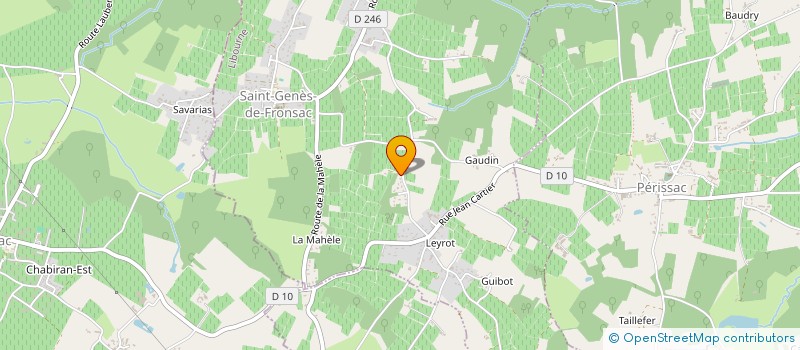 localisation de l'entreprise MADAME MARIE-CHRISTINE FEILLANT  SAINT-GENES-DE-FRONSAC