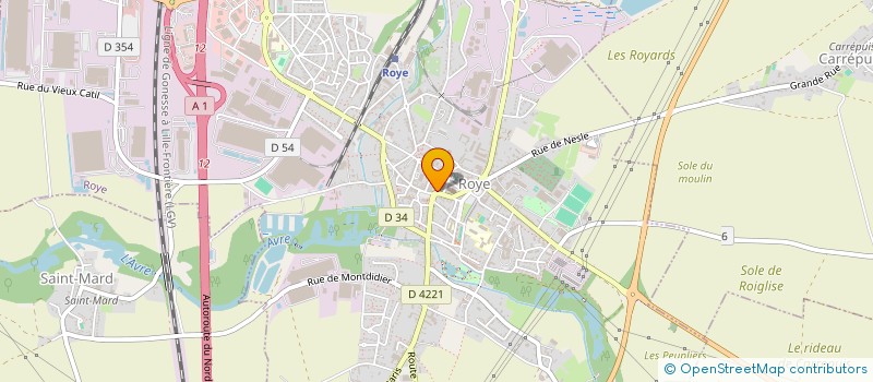 localisation de l'entreprise MADAME MARIE-CHRISTINE FISET  ROYE