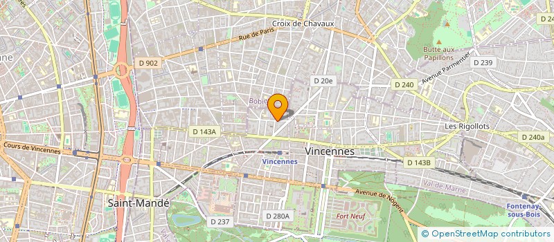 localisation de l'entreprise MADAME MARIE-CHRISTINE FORET à VINCENNES