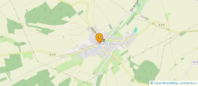 localisation de l'entreprise MADAME MARIE-CHRISTINE GAILLET  MOLLIENS-DREUIL