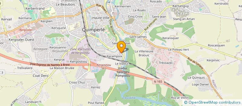 localisation de l'entreprise MADAME MARIE-CHRISTINE GANCEL à QUIMPERLE