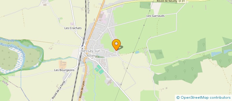 localisation de l'entreprise MADAME MARIE CHRISTINE GENEVRIER à BESSAY-SUR-ALLIER