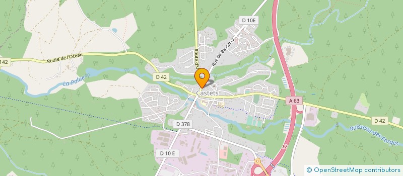 localisation de l'entreprise MADAME MARIE CHRISTINE GIEURE  CASTETS