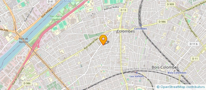localisation de l'entreprise MADAME MARIE-CHRISTINE GOUJON à COLOMBES