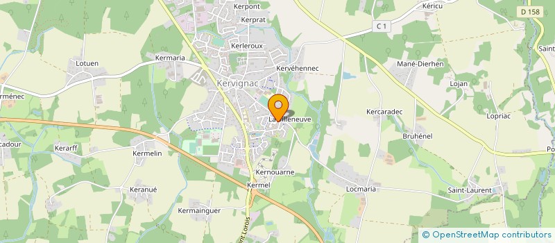 localisation de l'entreprise MADAME MARIE CHRISTINE GOUJON à KERVIGNAC