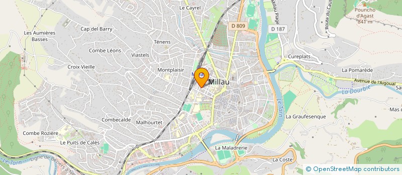 localisation de l'entreprise MADAME MARIE-CHRISTINE GRAUFOGEL  MILLAU