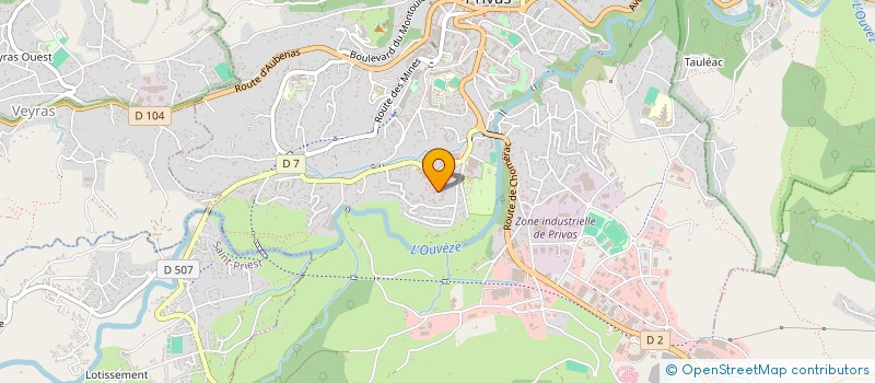 localisation de l'entreprise MADAME MARIE CHRISTINE GUILLERMOND  PRIVAS