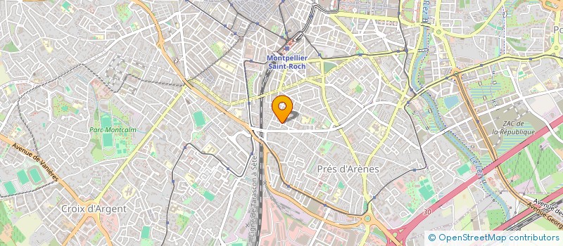 localisation de l'entreprise MADAME MARIE-CHRISTINE GUITERAS à MONTPELLIER