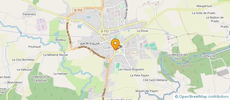 localisation de l'entreprise MADAME MARIE-CHRISTINE GUITTON à GUER
