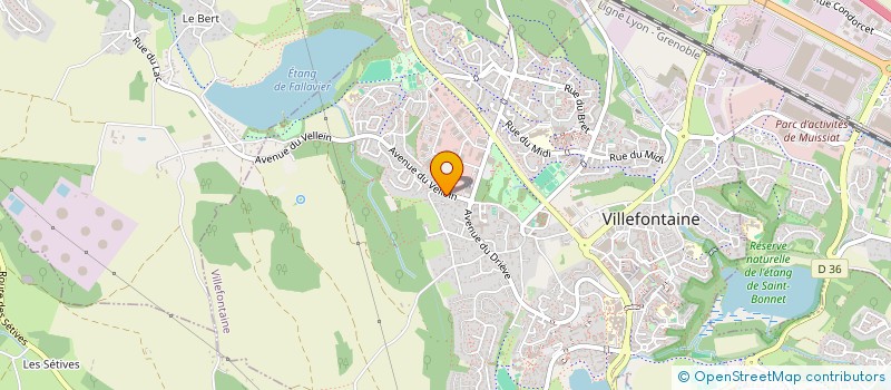 localisation de l'entreprise MADAME MARIE-CHRISTINE GUY  VILLEFONTAINE