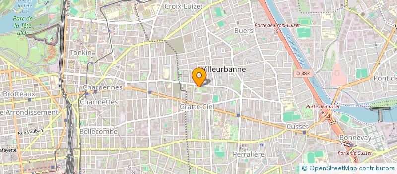 localisation de l'entreprise MADAME MARIE-CHRISTINE HIBON  VILLEURBANNE