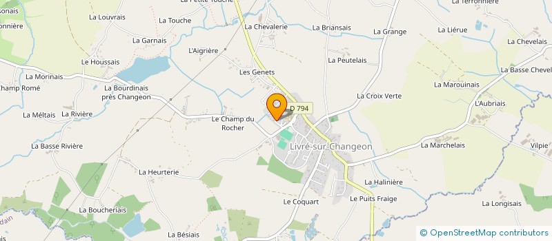 localisation de l'entreprise MADAME MARIE CHRISTINE HUET à LIVRE-SUR-CHANGEON