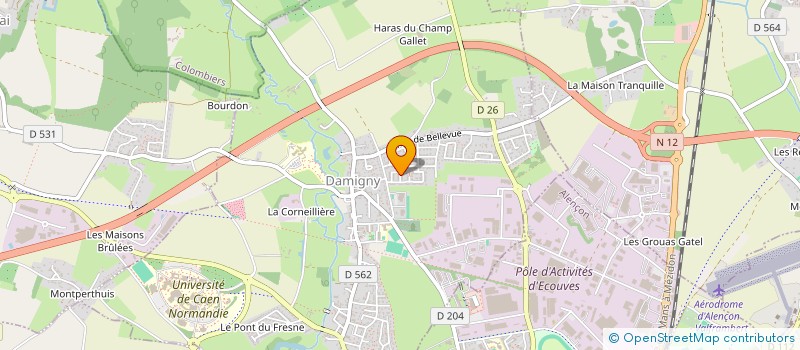 localisation de l'entreprise MADAME MARIE-CHRISTINE JARRY à DAMIGNY