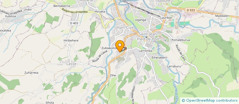 localisation de l'entreprise MADAME MARIE CHRISTINE JAUREGUY  ARNEGUY