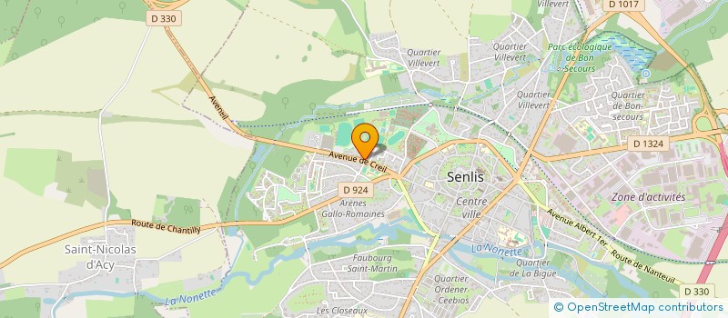 localisation de l'entreprise MADAME MARIE CHRISTINE JURET  SENLIS