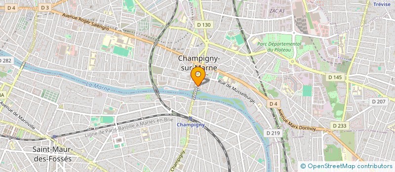 localisation de l'entreprise MADAME MARIE-CHRISTINE JUSTOME à CHAMPIGNY-SUR-MARNE