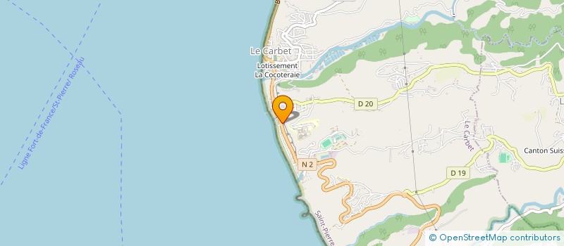 localisation de l'entreprise MADAME MARIE-CHRISTINE LABEAU  LE CARBET