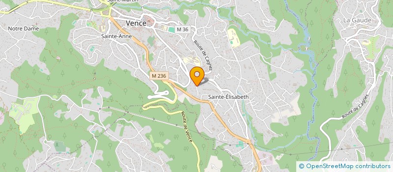localisation de l'entreprise MADAME MARIE-CHRISTINE LALLEMAND à VENCE