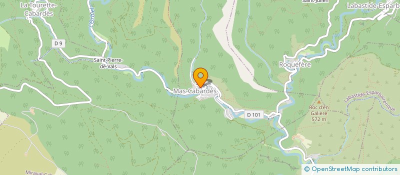 localisation de l'entreprise MADAME MARIE CHRISTINE LANGE  MAS-CABARDES