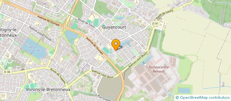 localisation de l'entreprise MADAME MARIE-CHRISTINE LANGLOIS  GUYANCOURT