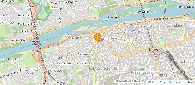 localisation de l'entreprise MADAME MARIE-CHRISTINE LANQUETIN  TOURS