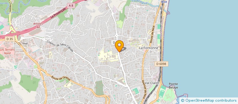 localisation de l'entreprise MADAME MARIE-CHRISTINE LAURE à ANTIBES
