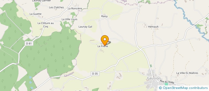 localisation de l'entreprise MADAME MARIE CHRISTINE LE GAL  GAUSSON