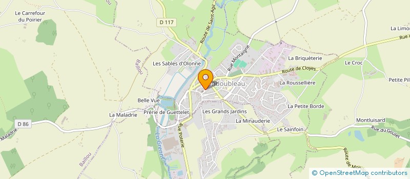 localisation de l'entreprise MADAME MARIE CHRISTINE LE GARFF à MONDOUBLEAU