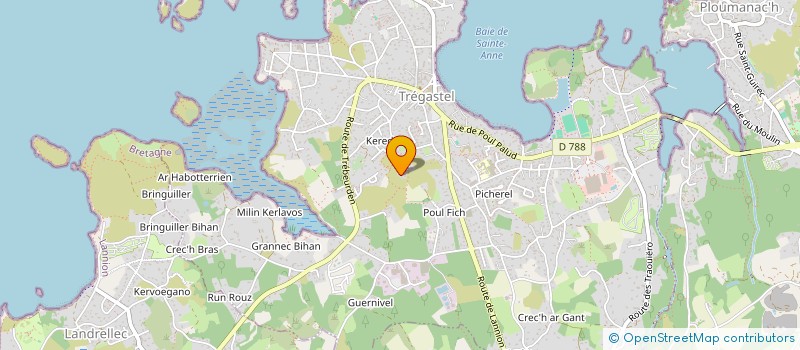 localisation de l'entreprise MADAME MARIE-CHRISTINE LE ROUX  TREGASTEL