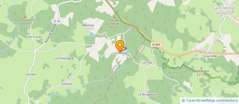localisation de l'entreprise MADAME MARIE-CHRISTINE LEBOUCHARD à VALLIERE